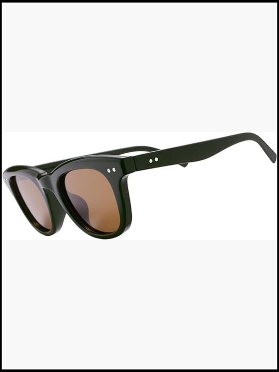 Retro Rectangle Polarized Sunglasses UV400 Protection Gift Box